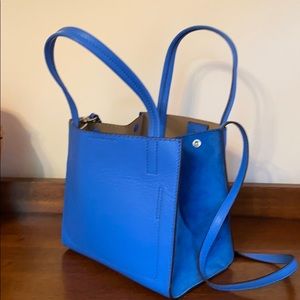 Banana Republic blue leather purse